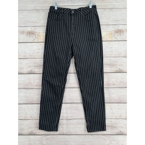 BDG Striped‎ Mom Jeans Women's Size 28x32 Black/White - Picture 1 of 11